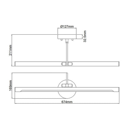 Alton Light Large LED Picture Light in White