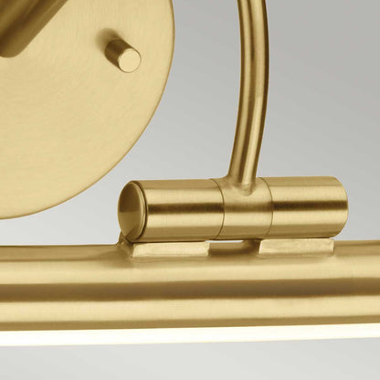 Alton in Light Small LED Picture Light in Brushed Brass