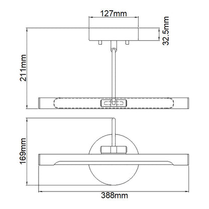 Alton in Light Small LED Picture Light in White