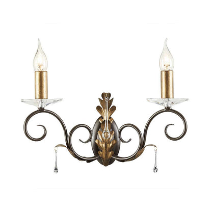 Amarilli Light Wall Light in Bronze with Gold Patina