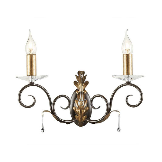 Amarilli Light Wall Light in Bronze with Gold Patina