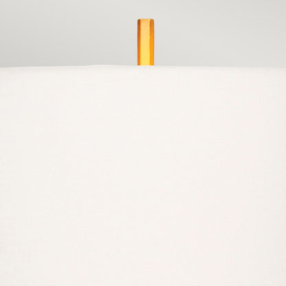 Apollo Light Table Lamp with White Shade in Brushed Brass