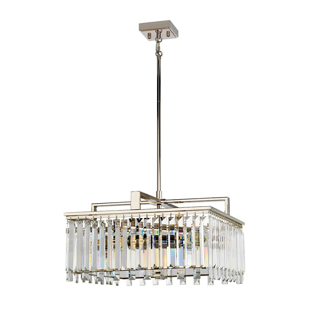 Aries Light Large Chandelier in Polished Nickel