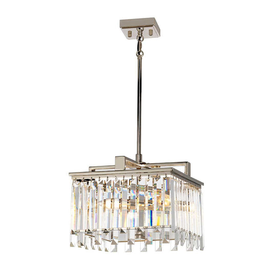 Aries Light Small Chandelier in Polished Nickel
