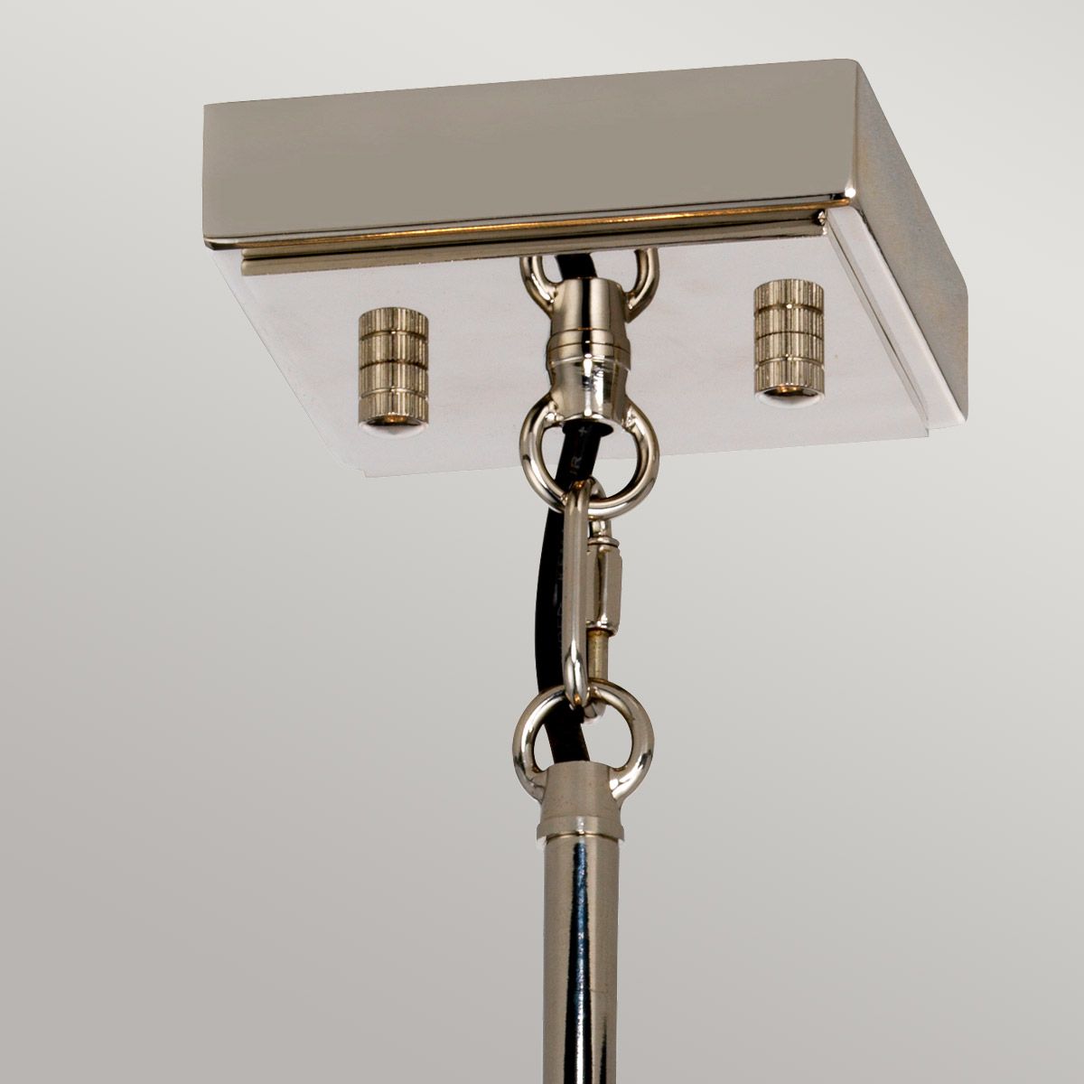 Aries Light Small Chandelier in Polished Nickel