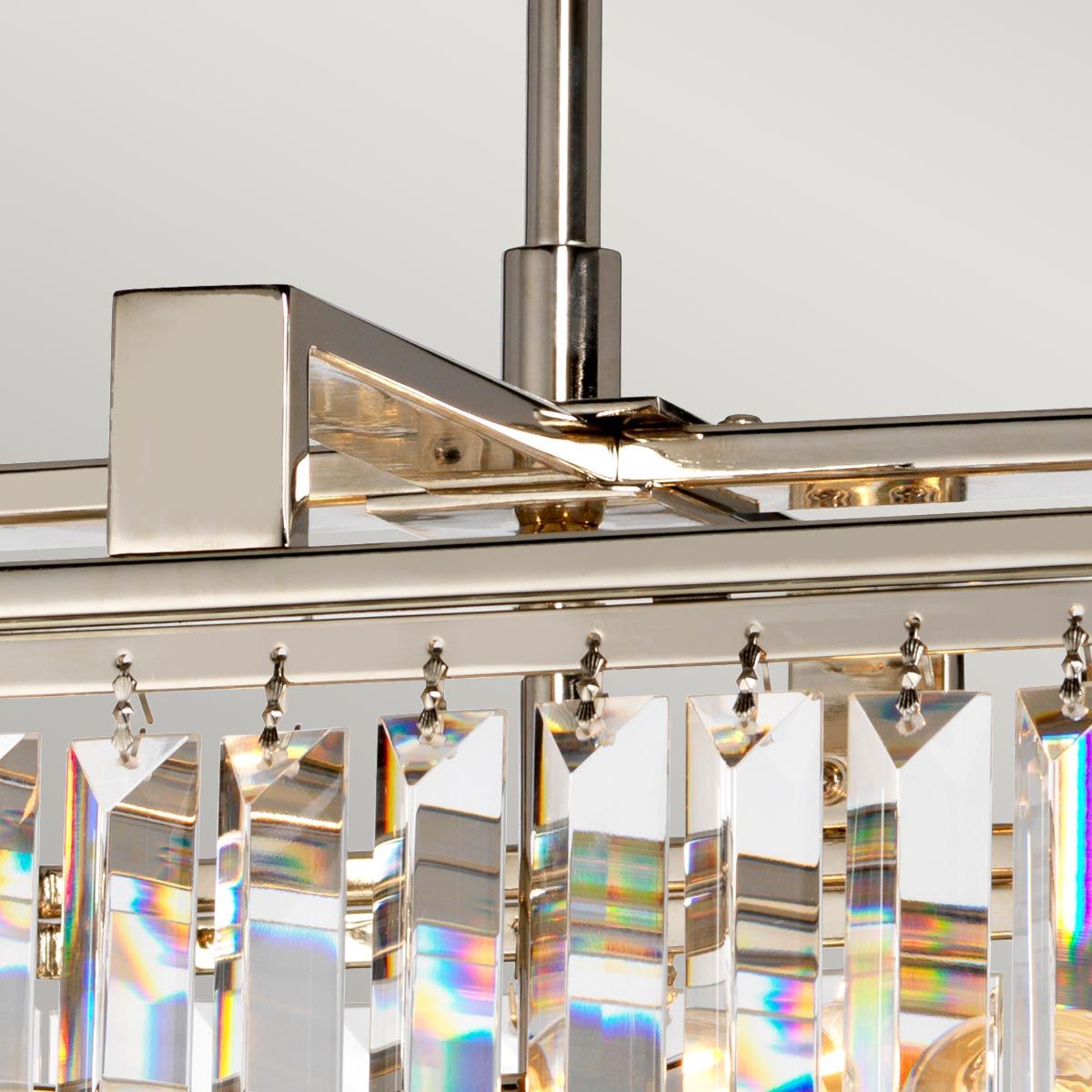 Aries Light Small Chandelier in Polished Nickel