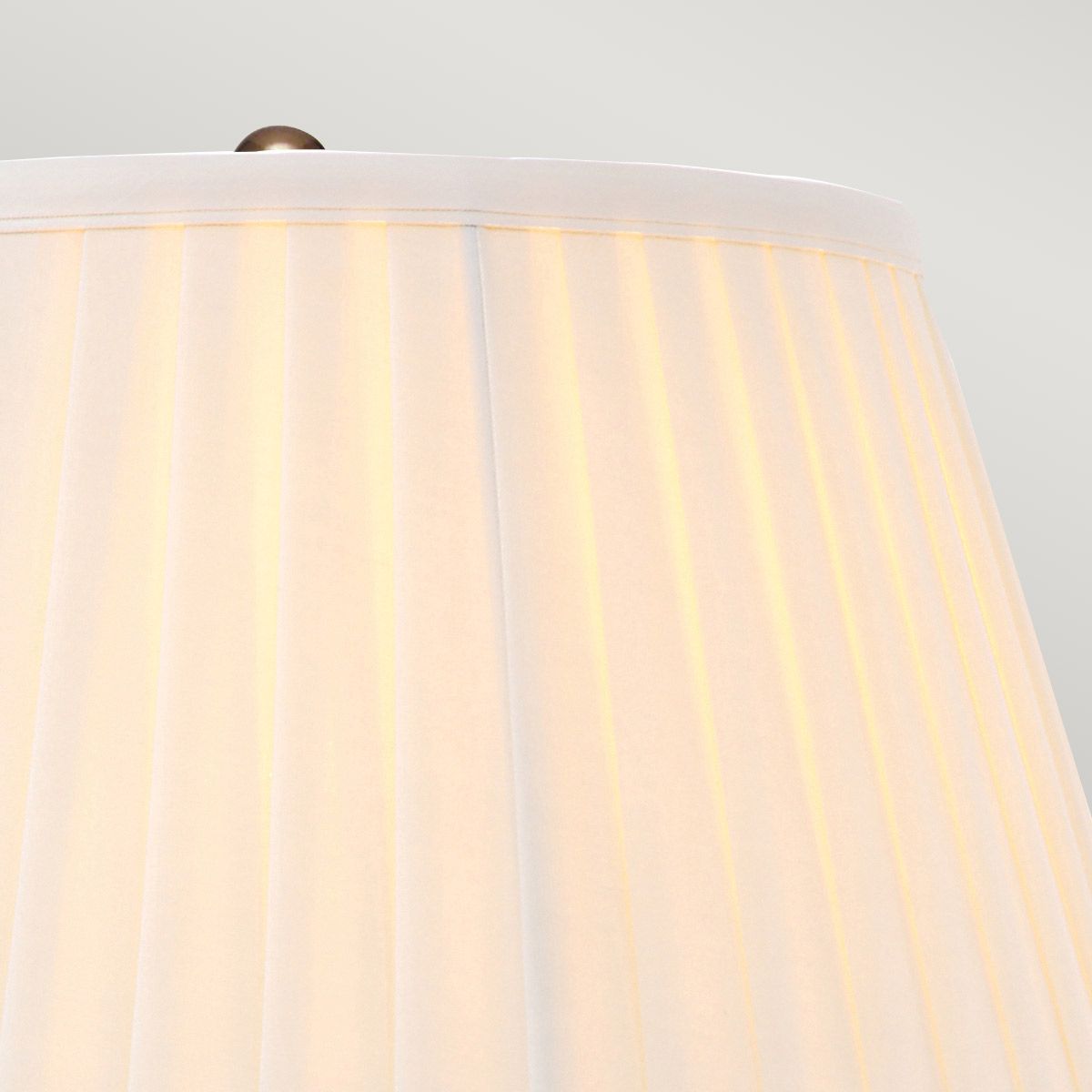 Artisan Light Table Lamp with Ivory Shade in Aged Brass