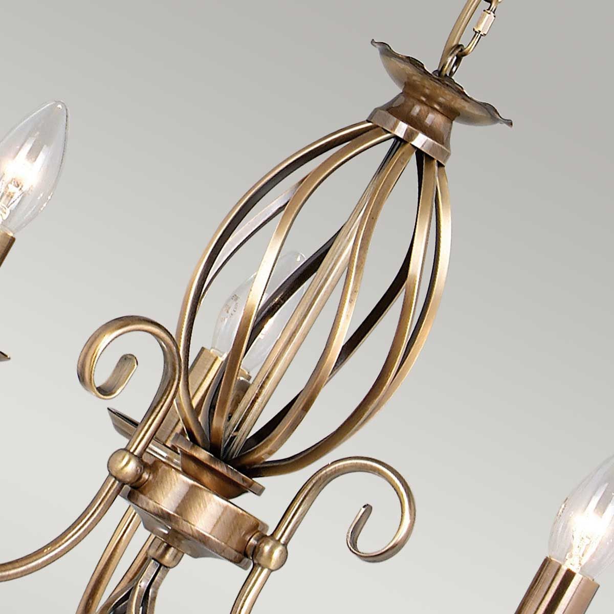 Artisan Light Chandelier in Aged Brass