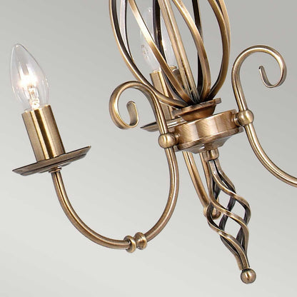 Artisan Light Chandelier in Aged Brass