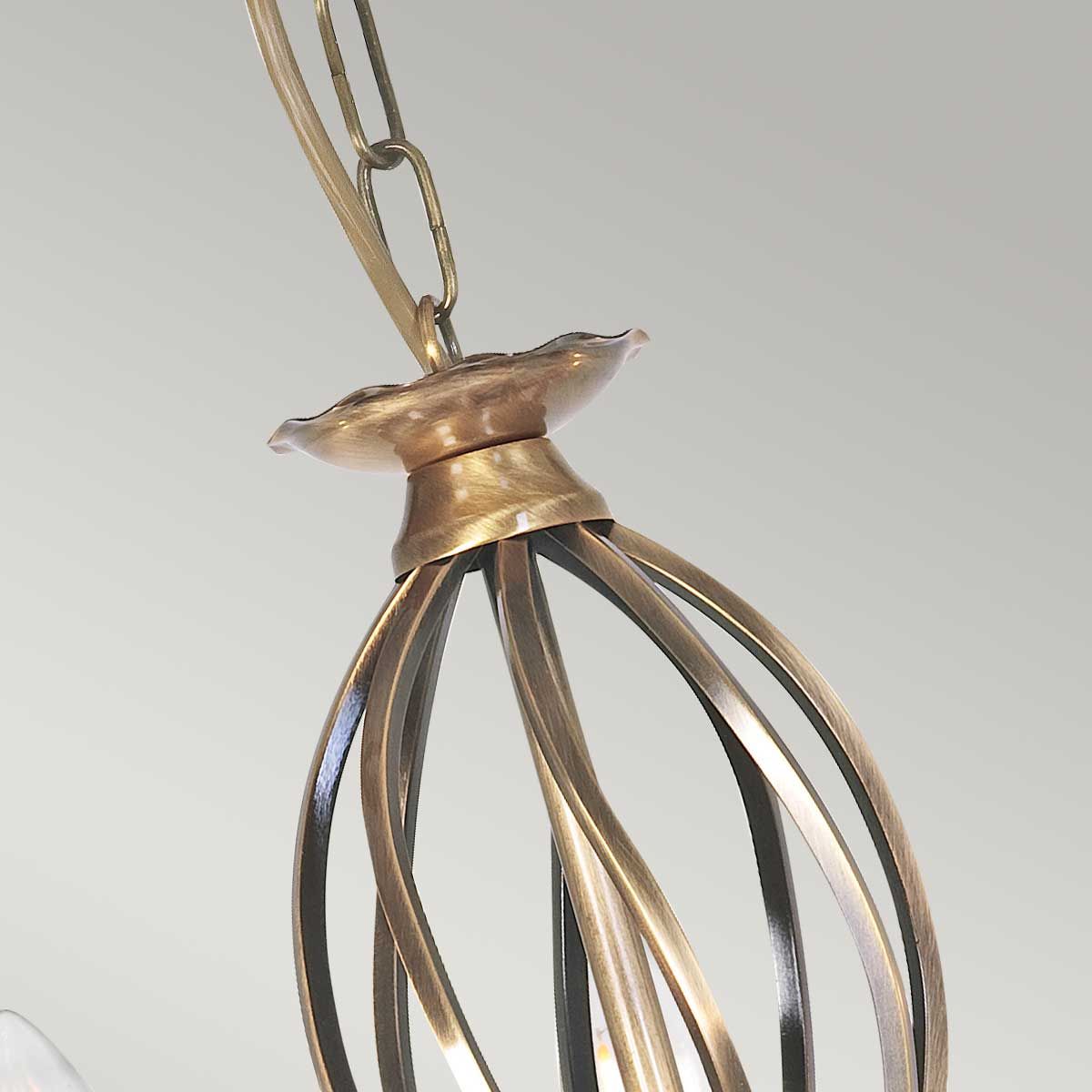 Artisan Light Chandelier in Aged Brass