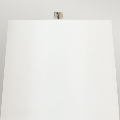 Ascent Light Table Lamp with White Shade in Black