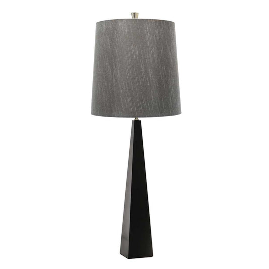Ascent Light Table Lamp in Dark Grey Shade in Black