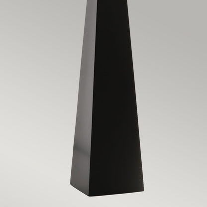 Ascent Light Table Lamp in Dark Grey Shade in Black