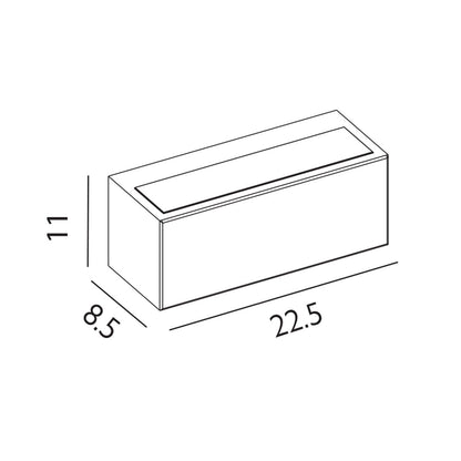 Asker Light Up/Down E27 in Graphite in Graphite