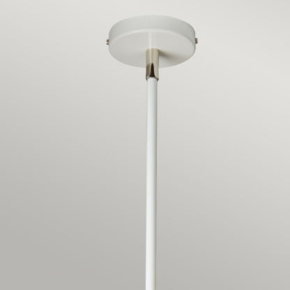 Balance Light Pendant in White/Polished Nickel with White Shade