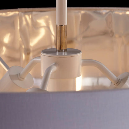 Balance Light Pendant in White/Polished Nickel with White Shade