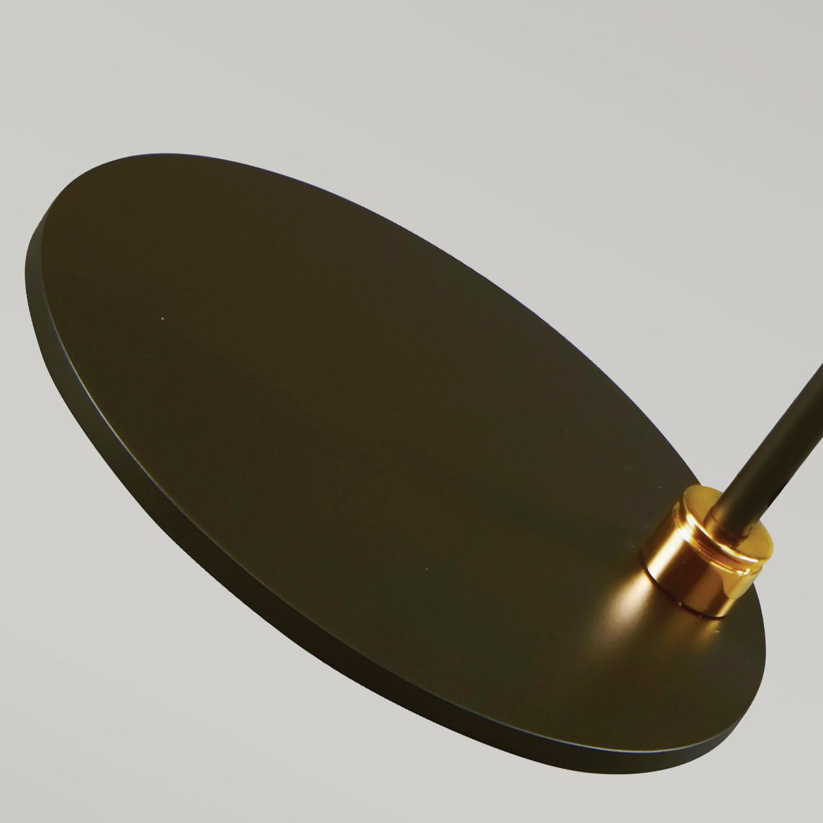 Balance Light Table Lamp in Black Polished Brass with Black Shade