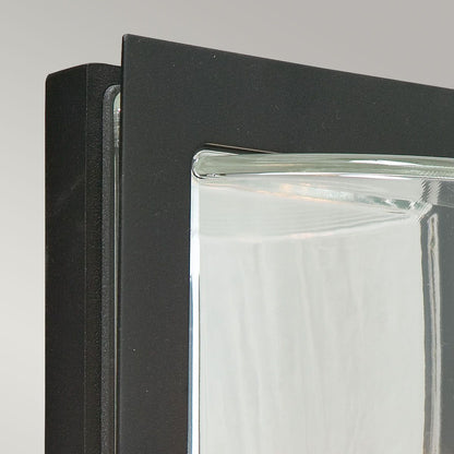Basel Light Wall Lantern in Black With Clear Glass