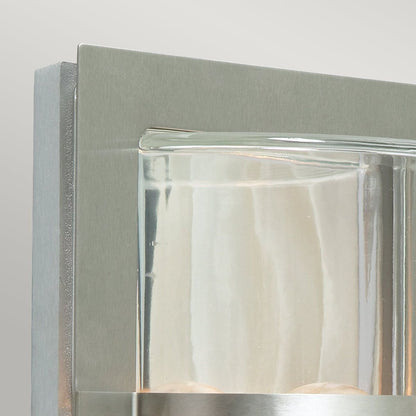 Basel Light Wall Lantern in Stainless Steel With Clear Glass