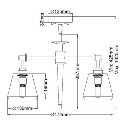 Agatha Light Pendant in Polished Chrome