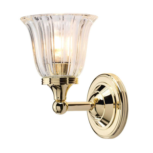 Austen Light Wall Light in Polished Brass