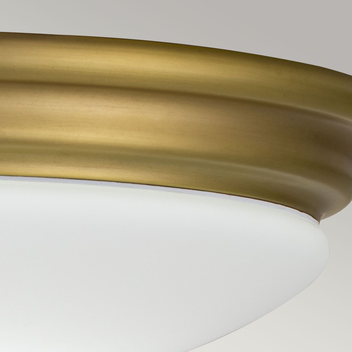 Brompton Light Flush in Brushed Brass