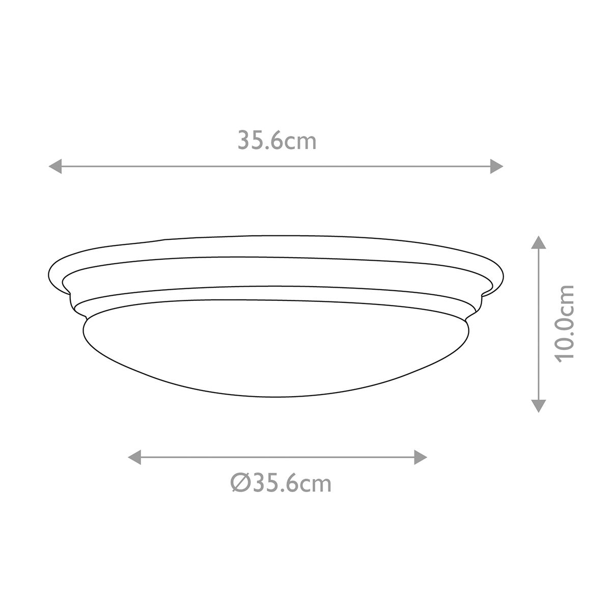 Brompton Light Flush in Polished Brass