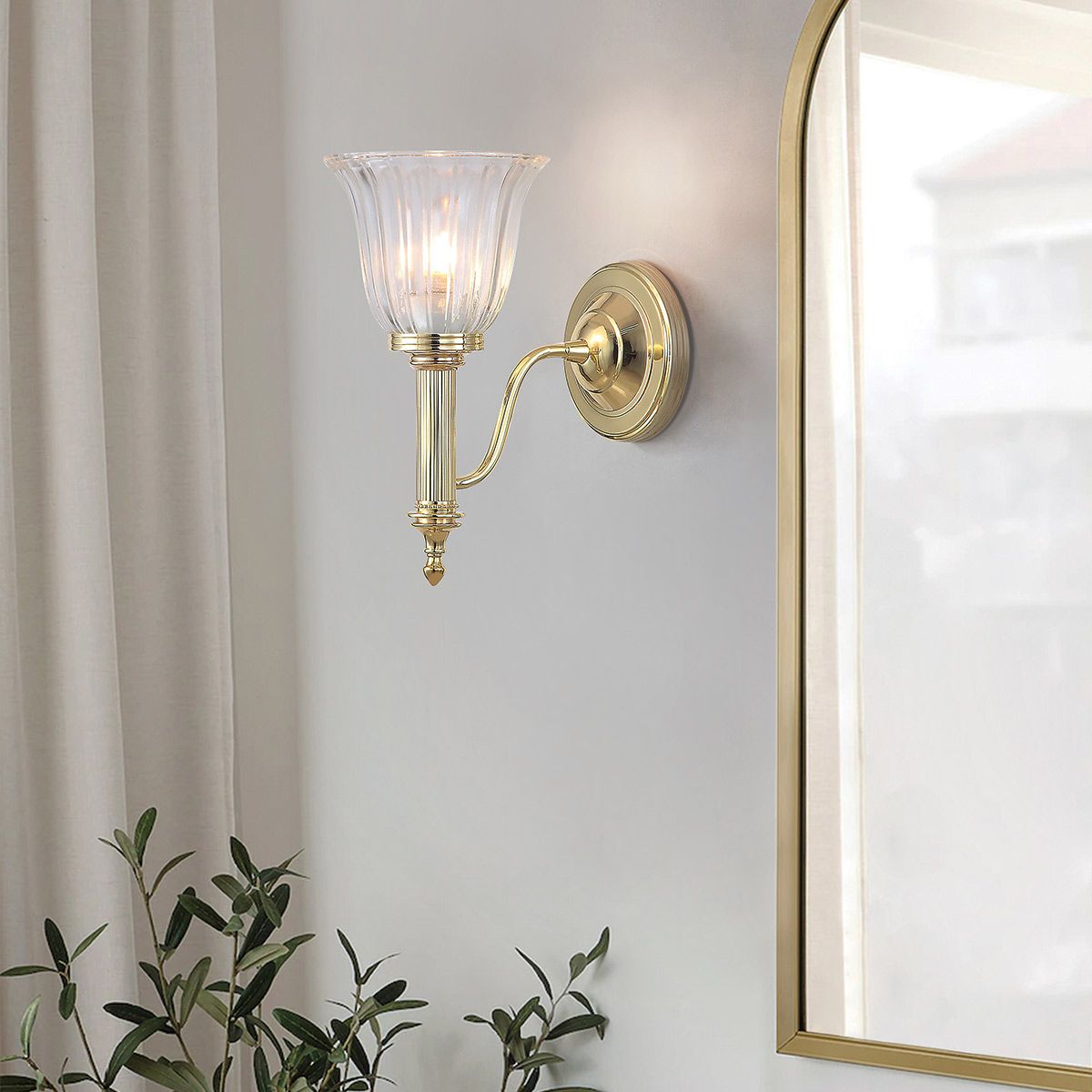 Carroll Light in Polished Brass