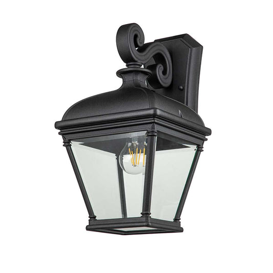 Bayview in Light Large Wall Lantern in Black