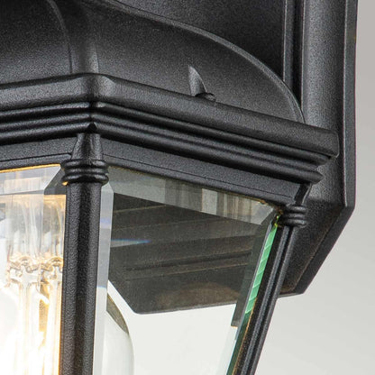 Bayview in Light Small Wall Lantern in Black