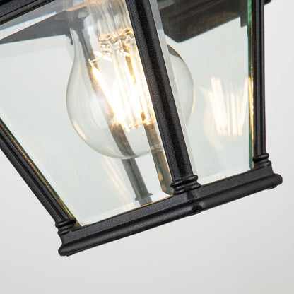 Bayview in Light Small Wall Lantern in Black