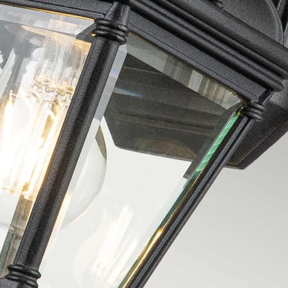 Bayview in Light Small Wall Lantern in Black