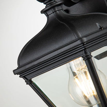 Bayview in Light Small Wall Lantern in Black