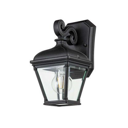 Bayview in Light Small Wall Lantern in Black