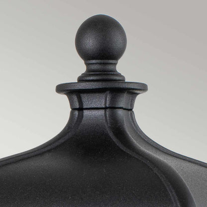 Bayview In Light Medium Pedestal Lantern In Black