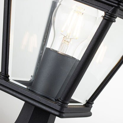 Bayview In Light Medium Pedestal Lantern In Black