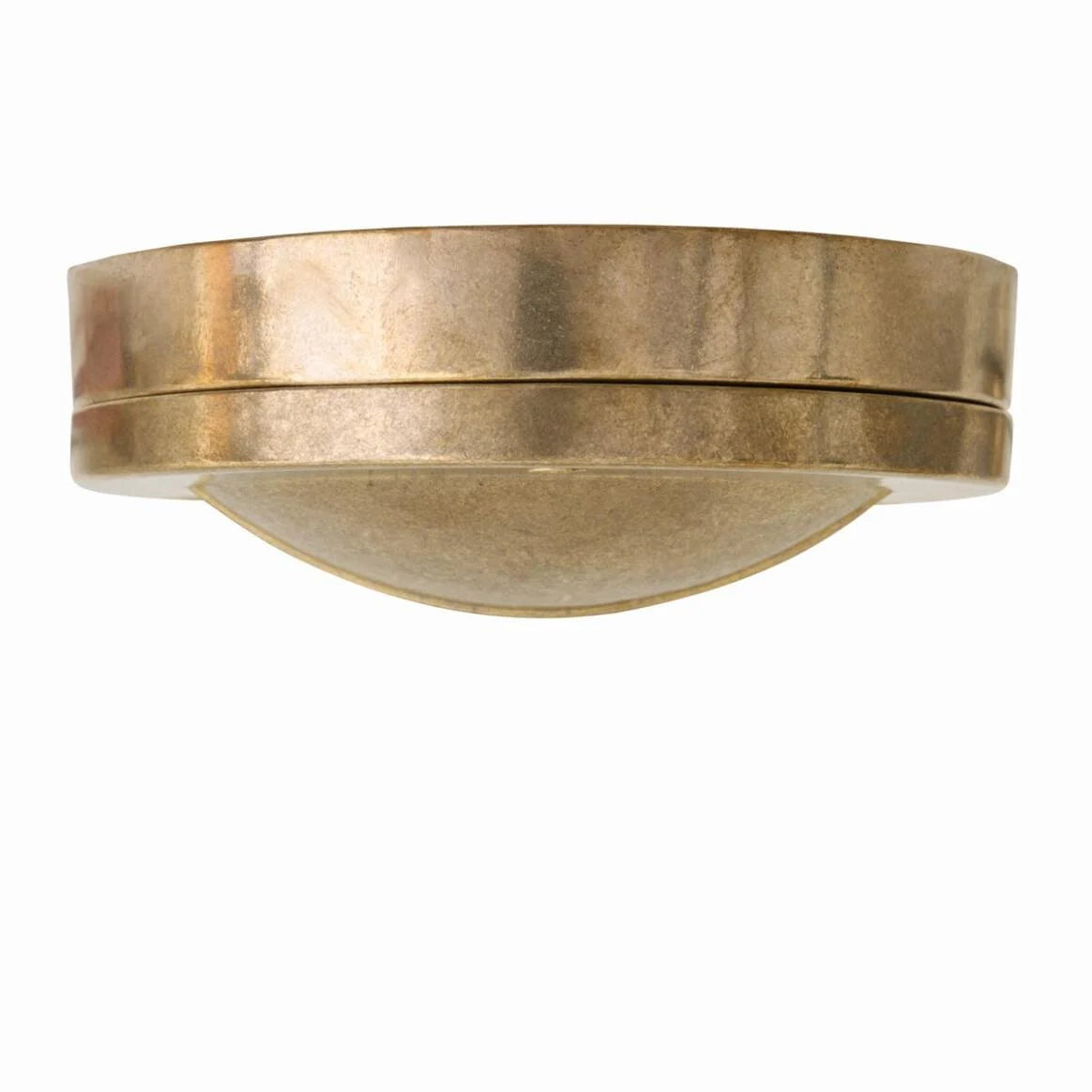 Begawan Round Brass Outdoor Wall Light 14cm