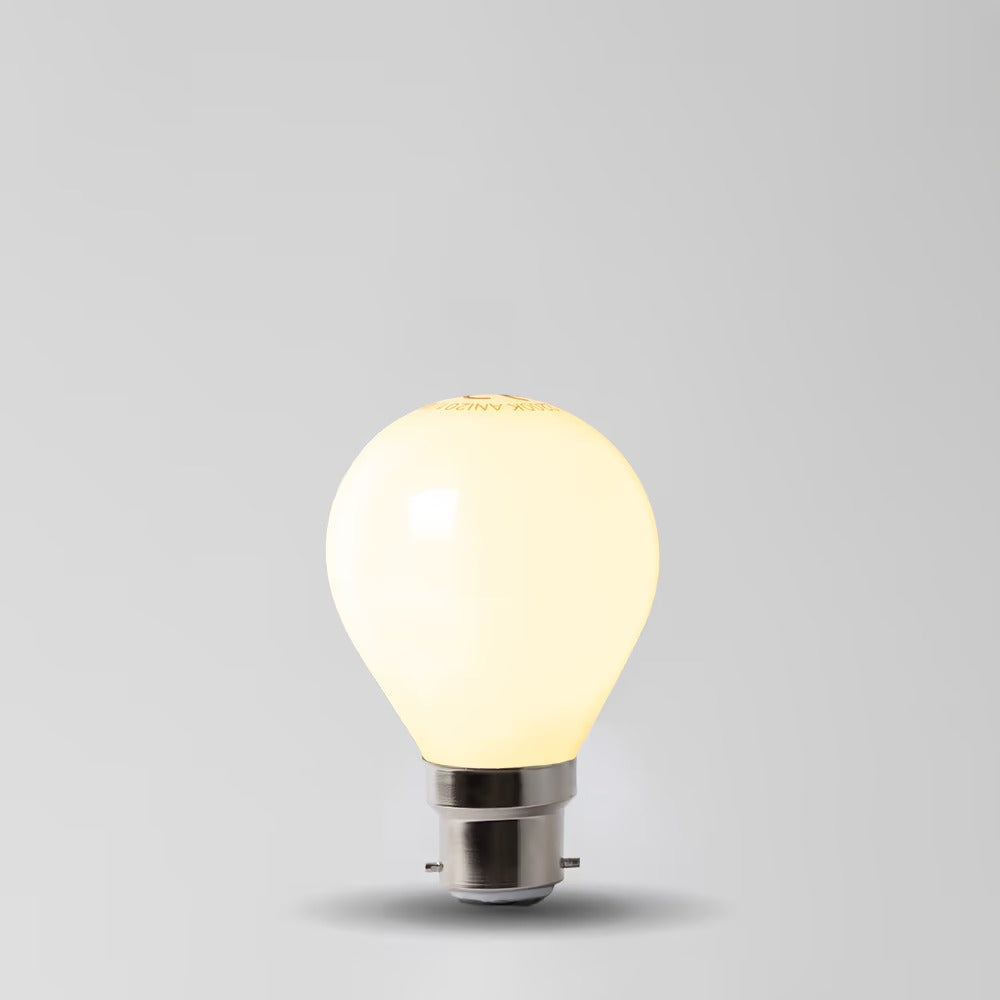 Soho Lighting 4w B22 Golf Ball Opal LED Bulb 2200K Dimmable