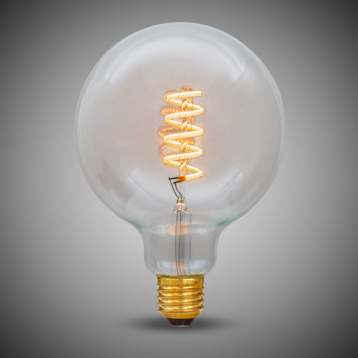 Soho Lighting 7W Globe G125 Dim to warm  E27 Clear LED Bulb