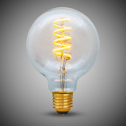 Soho Lighting 7W Globe G95 Dim to warm  E27 Clear LED Bulb