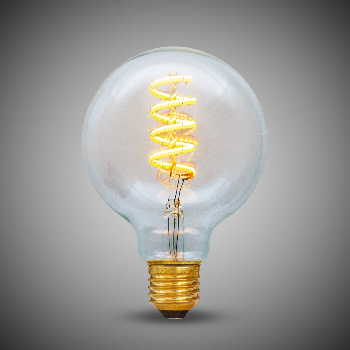 Soho Lighting 7W Globe G125 Dim to warm  E27 Clear LED Bulb