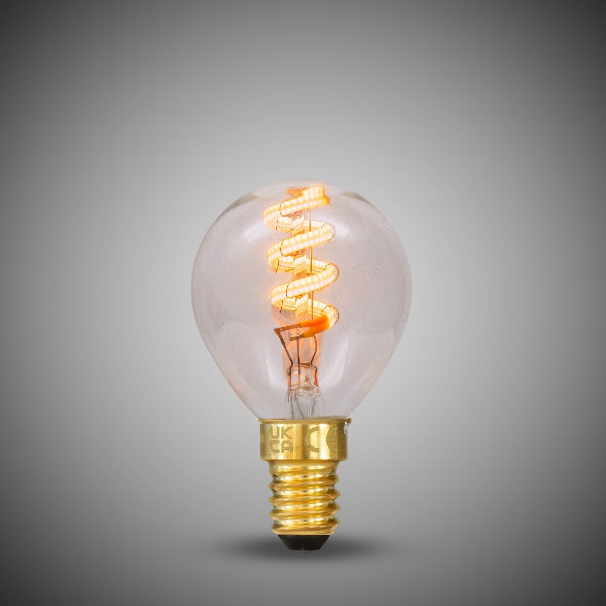 Soho Lighting 3W Golfball G45 Dim to warm  E14 Clear LED Bulb