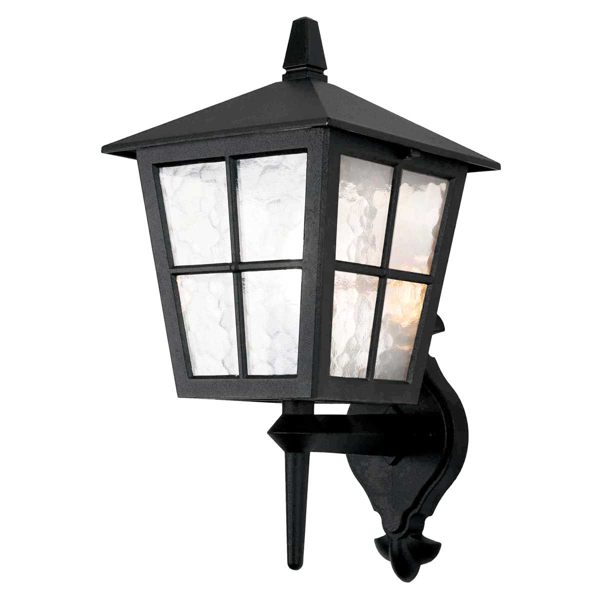 Canterbury Light Wall Up Lantern in Black