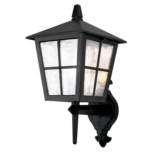 Canterbury Light Wall Up Lantern in Black