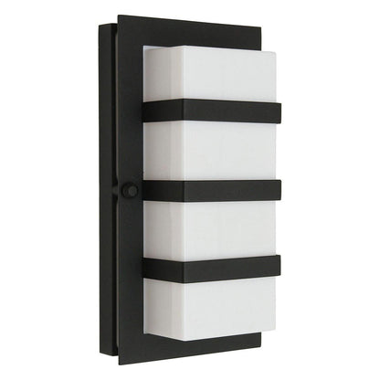 Boden In Light Wall Light In Black With Opal Polycarbonate