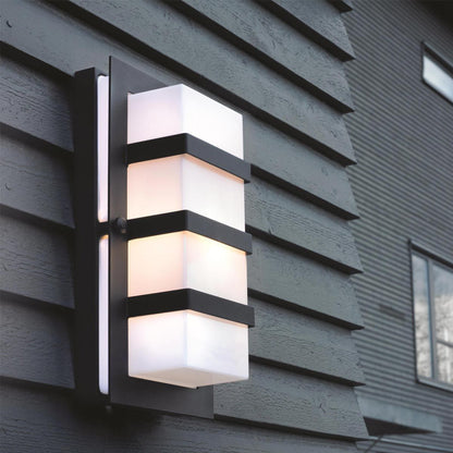 Boden In Light Wall Light In Black With Opal Polycarbonate