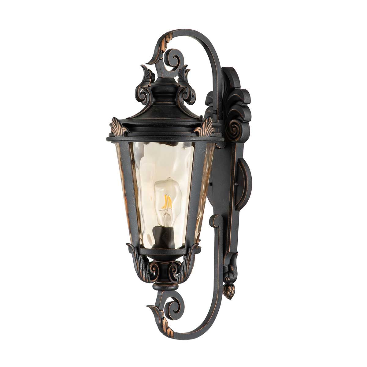 Baltimore Light Large Wall Lantern in Weathered Bronze