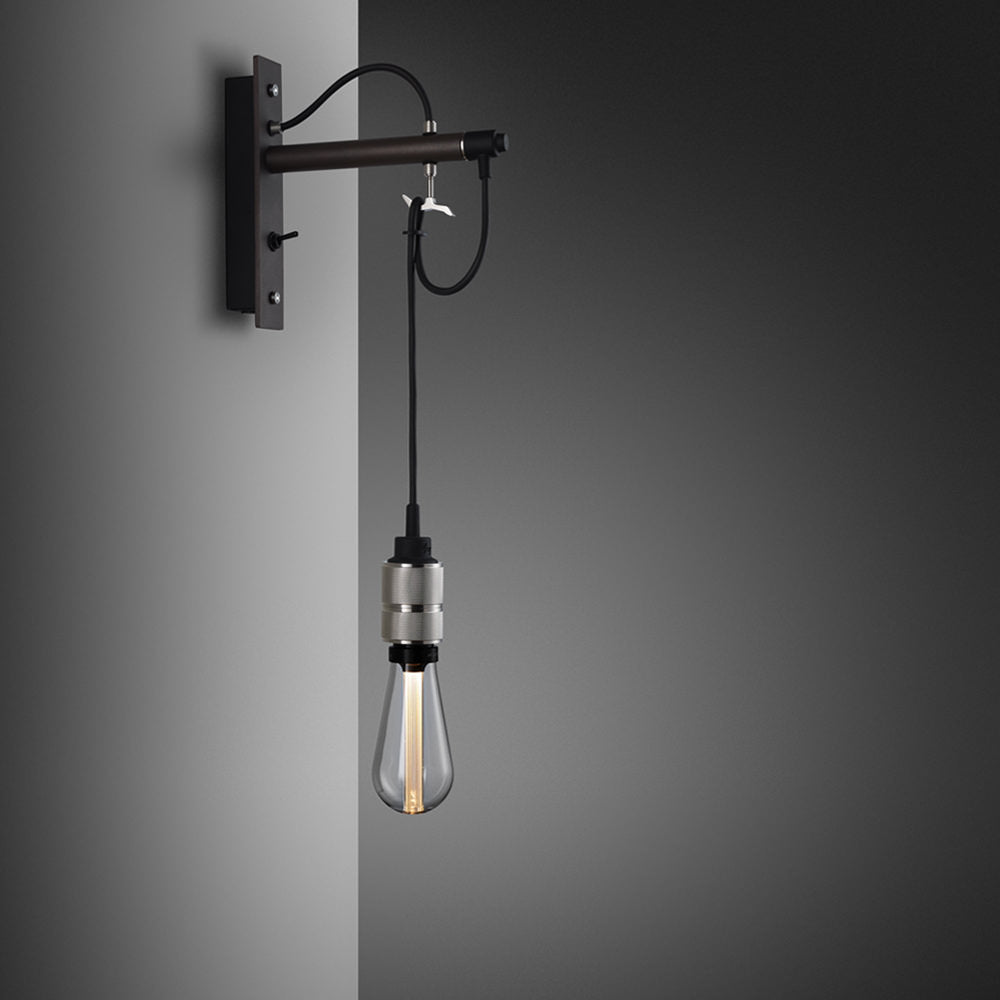 Hooked Wall Light/ Nude/ Graphite Steel