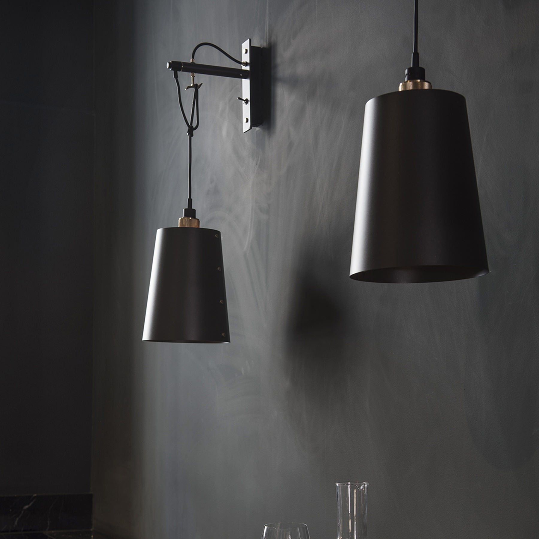 Hooked Wall/ Large/ Graphite Brass lifestyle image