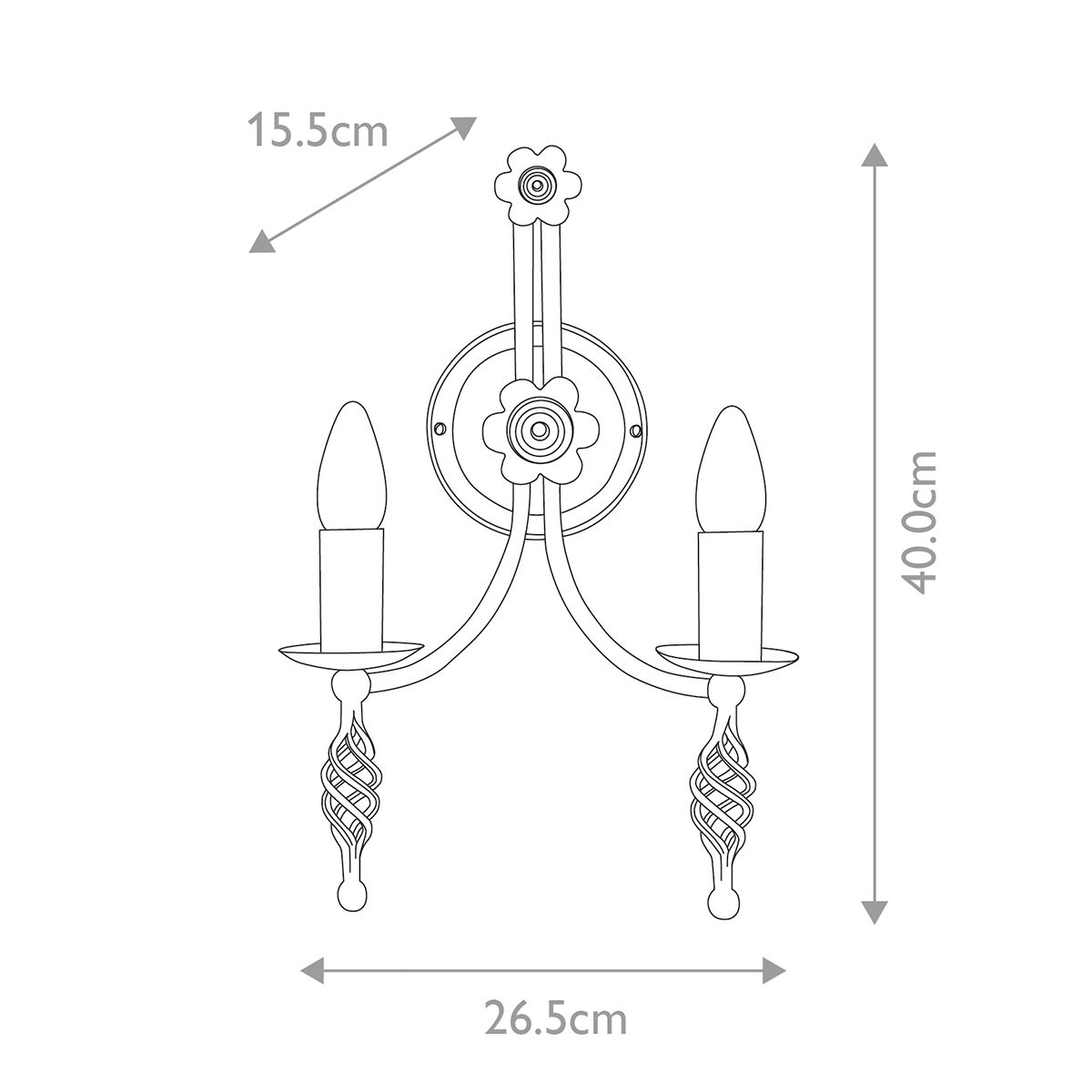 Belfry In Light Wall Light In Black